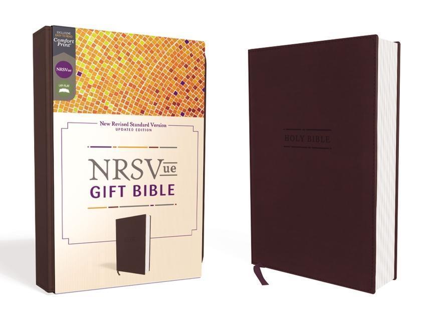 Cover: 9780310461555 | Nrsvue, Gift Bible, Leathersoft, Burgundy, Comfort Print | Zondervan