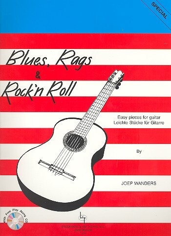 Cover: 9990050977388 | Blues Rags and Rock'n'Roll (+Online Audio) Easy pieces for guitar