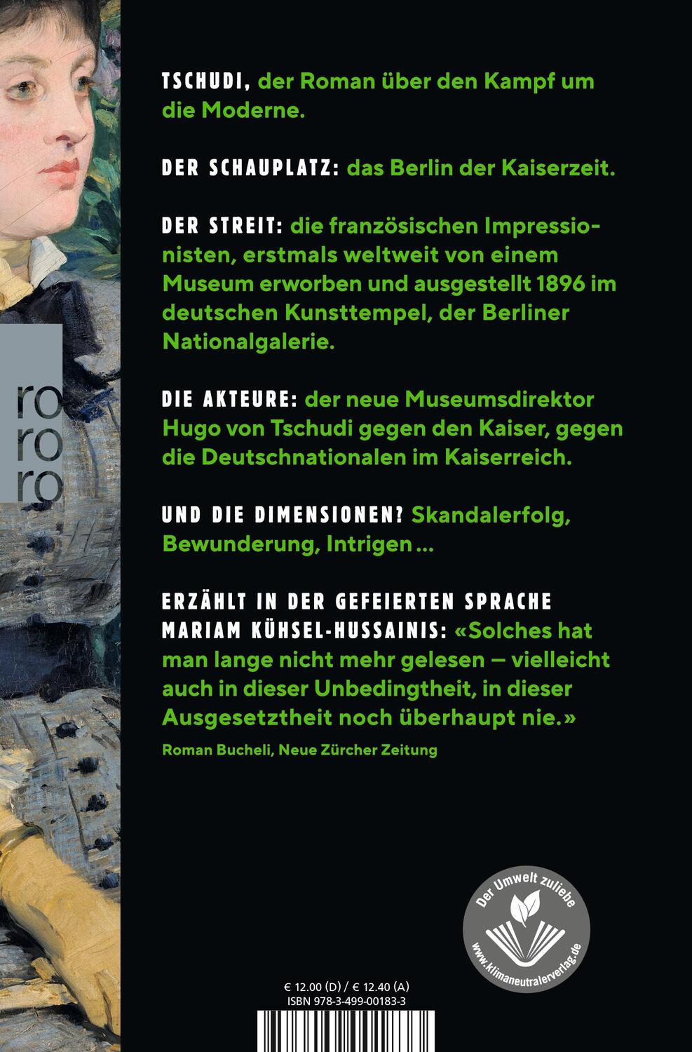 Rückseite: 9783499001833 | Tschudi | Mariam Kühsel-Hussaini | Taschenbuch | Deutsch | 2021