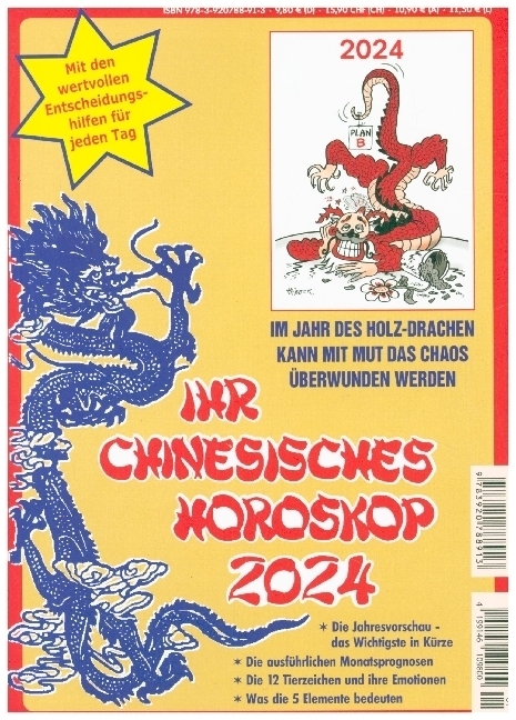 Cover: 9783920788913 | Ihr Chinesisches Horoskop 2024 | Daniela Herzberg | Taschenbuch | 2023