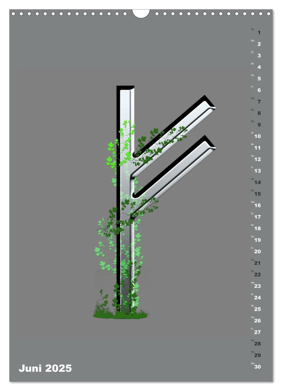 Bild: 9783383760624 | Germanische Runen (Wandkalender 2025 DIN A3 hoch), CALVENDO...