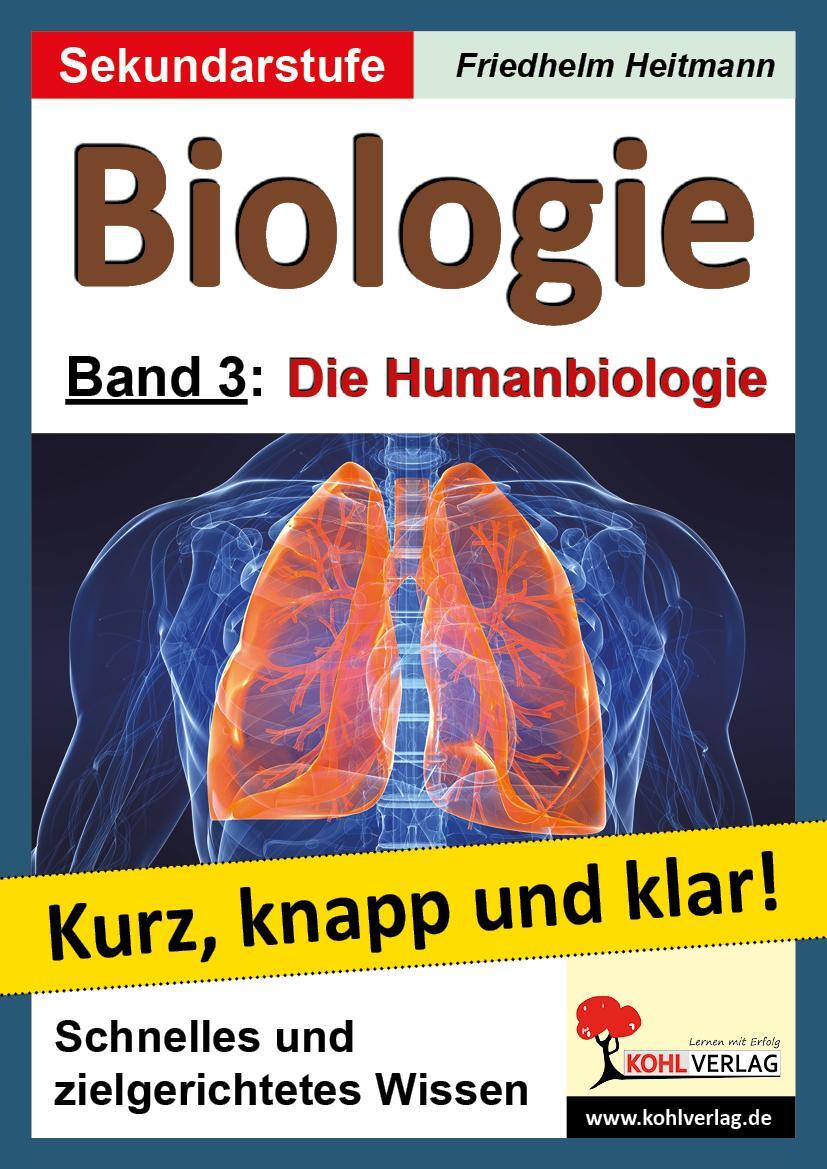Cover: 9783866321854 | Biologie 3 - Grundwissen kurz, knapp und klar! | Heitmann (u. a.)