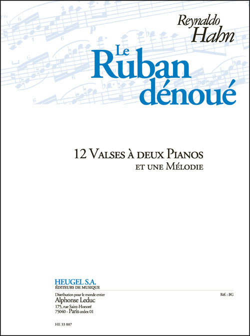 Cover: 9790047338877 | Le Ruban denoue (12 Valses et une Melodie) | Reynaldo Hahn