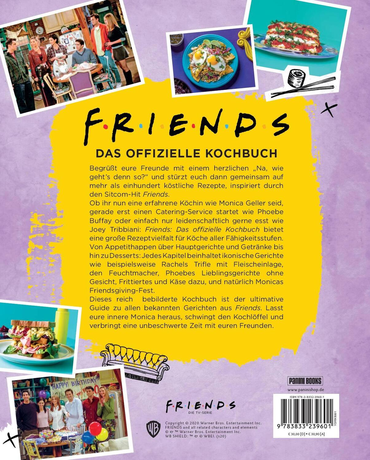Rückseite: 9783833239601 | Friends: Die TV-Serie: Das offizielle Kochbuch | Amanda Nicole Yee