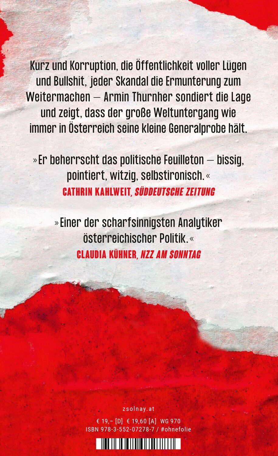 Bild: 9783552072787 | Anstandslos | Demokratie, Oligarchie, österreichische Abwege | Buch