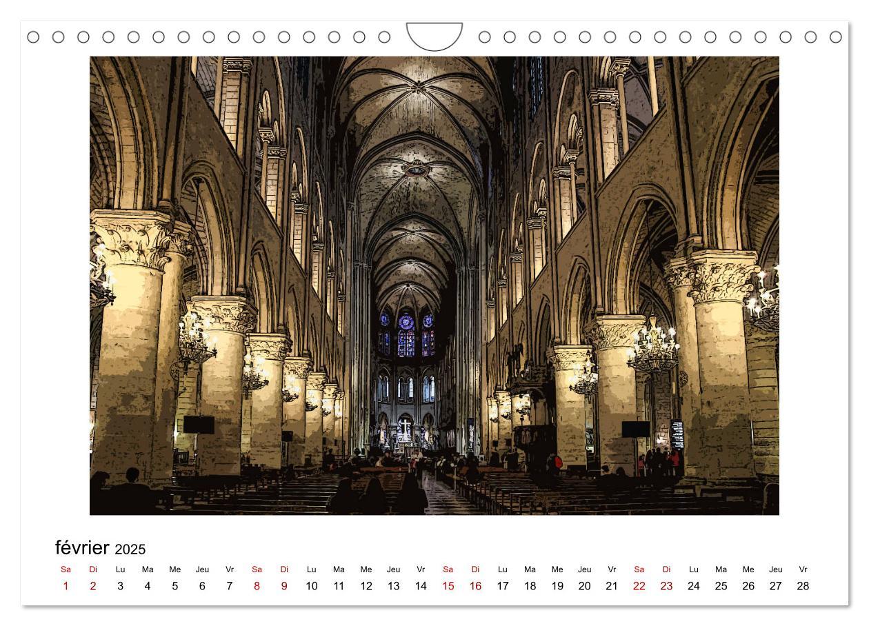 Bild: 9781325944194 | Notre-Dame de Paris en Cartoon (Calendrier mural 2025 DIN A4...