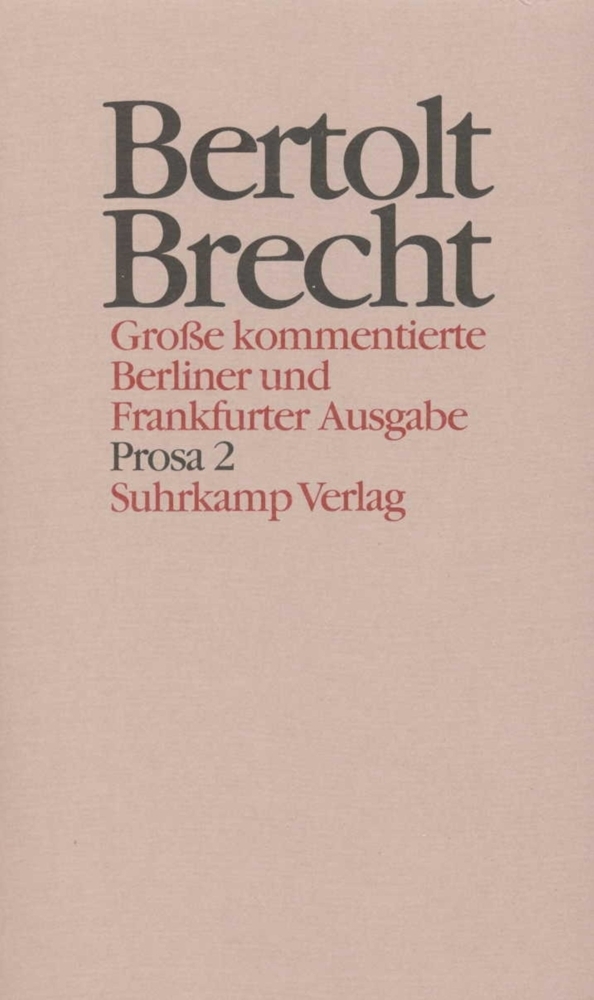 Prosa. Tl.2 - Brecht, Bertolt