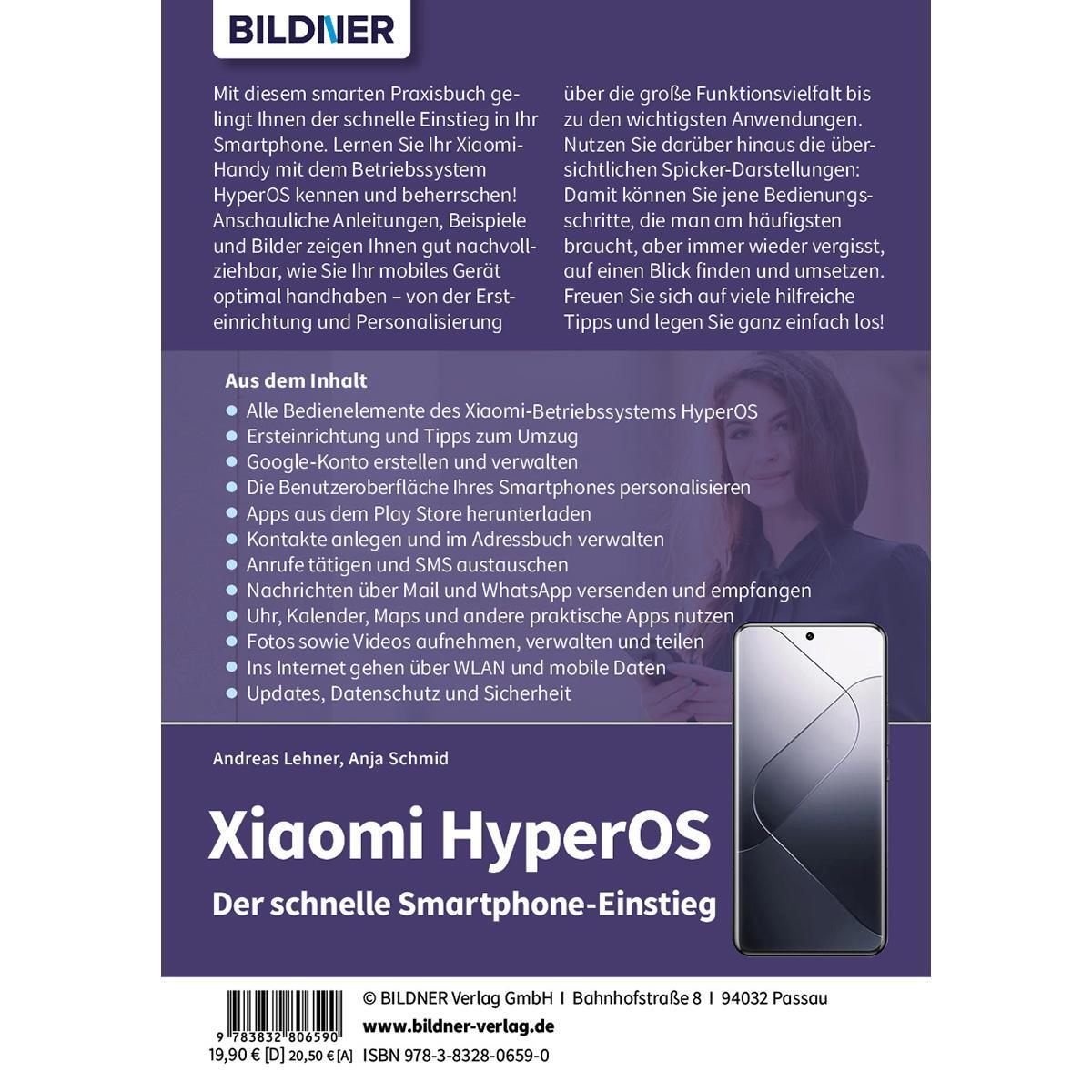 Rückseite: 9783832806590 | Xiaomi HyperOS - Für Einsteiger ohne Vorkenntnisse | Schmid (u. a.)