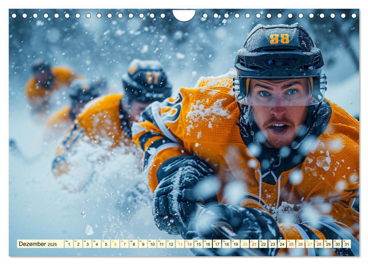 Bild: 9783383776915 | Eishockey - tolle Momente (Wandkalender 2025 DIN A4 quer), CALVENDO...