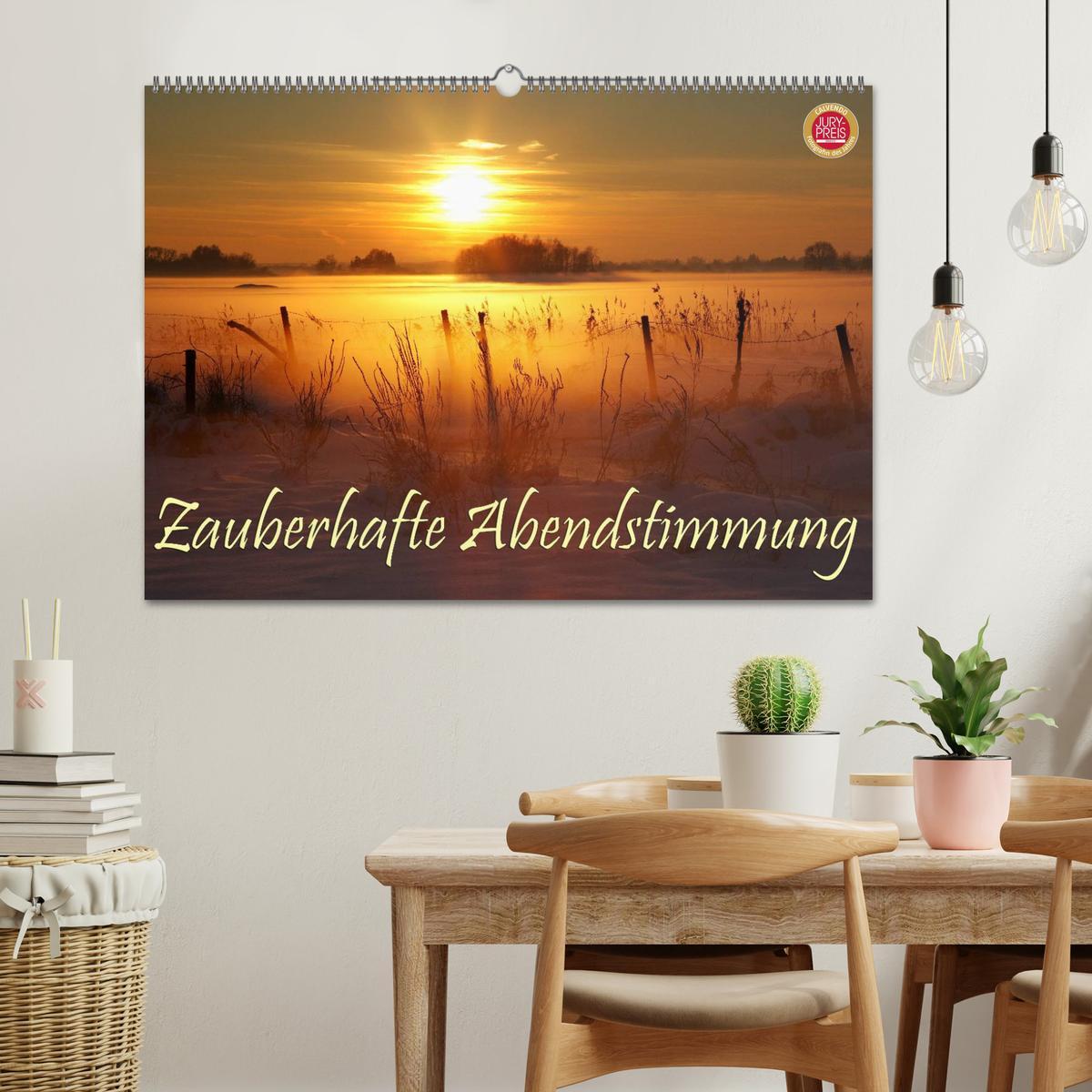 Bild: 9783435750177 | Zauberhafte Abendstimmung (Wandkalender 2025 DIN A2 quer), CALVENDO...