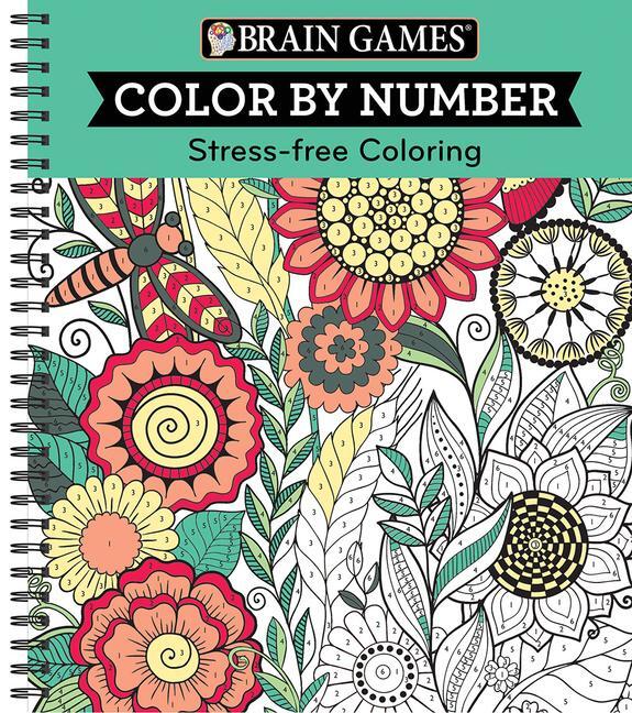 Cover: 9781680227703 | Brain Games - Color by Number: Stress-Free Coloring (Green) | Buch