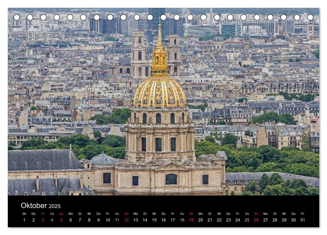 Bild: 9783435775859 | Paris (Tischkalender 2025 DIN A5 quer), CALVENDO Monatskalender | 2025