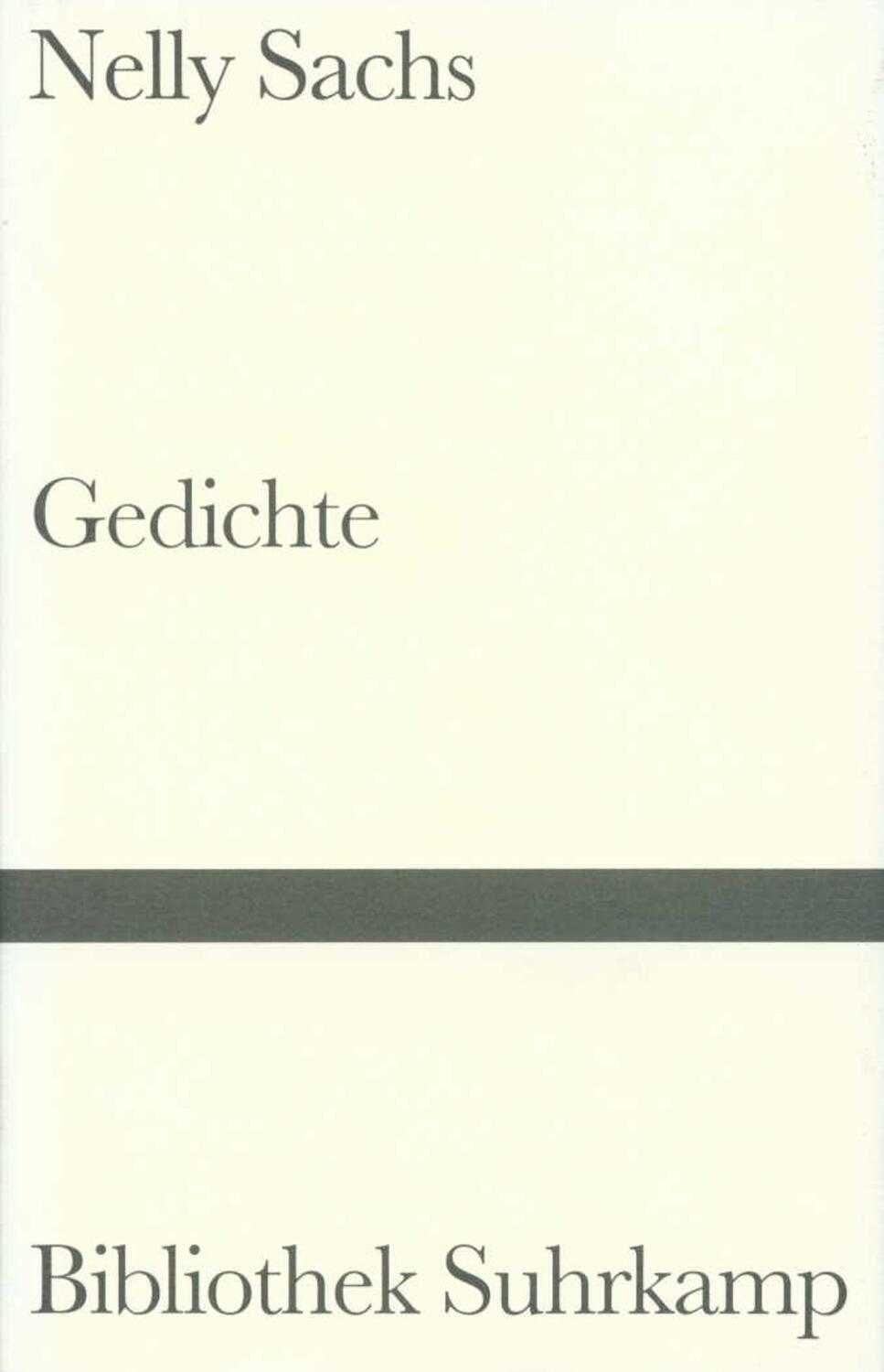 Cover: 9783518015490 | Gedichte | Nelly Sachs | Buch | Bibliothek Suhrkamp | 141 S. | Deutsch