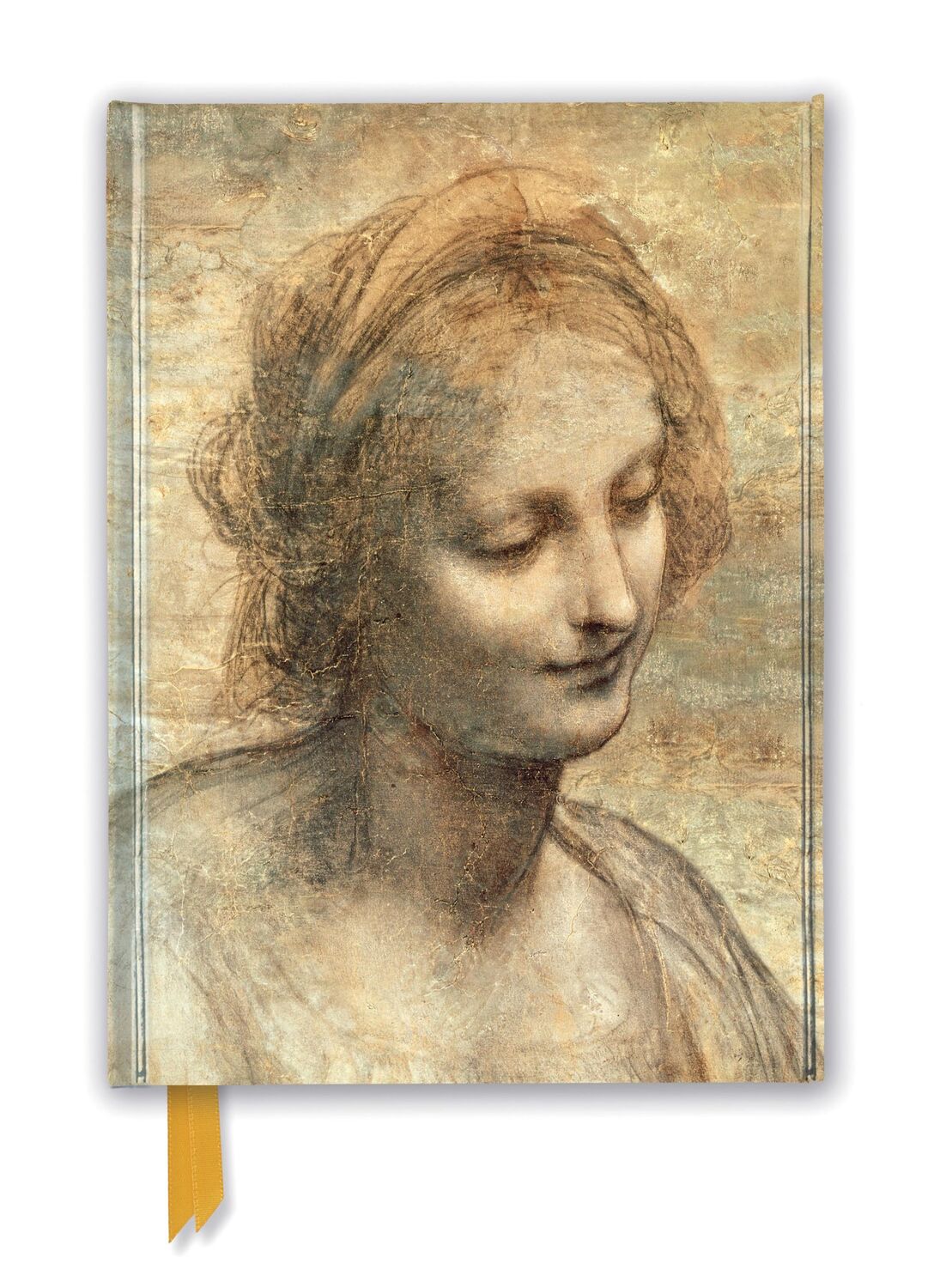 Cover: 9781787550377 | Leonardo Da Vinci: Detail of the Head of the Virgin (Foiled Journal)