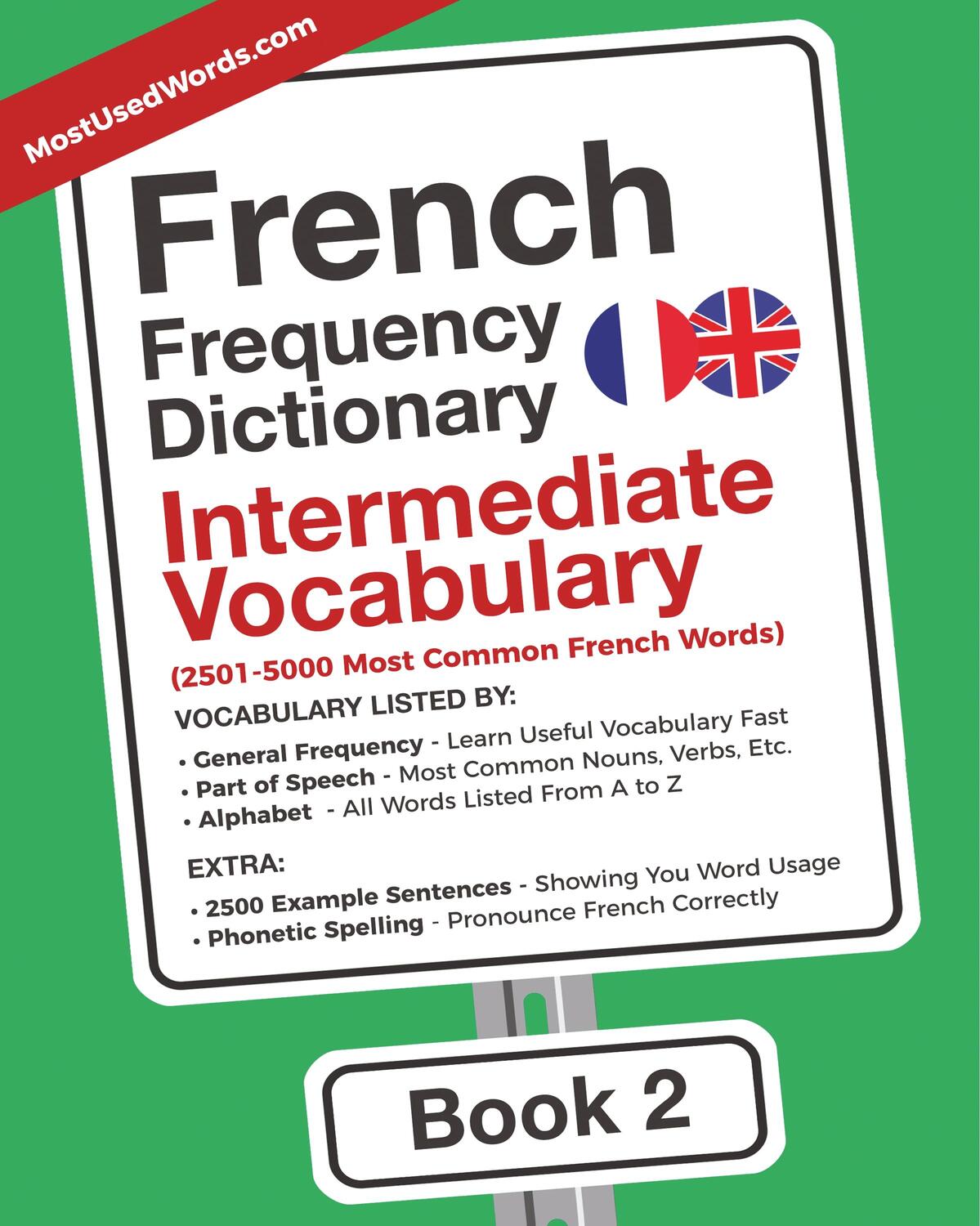 Cover: 9789492637093 | French Frequency Dictionary - Intermediate Vocabulary | Mostusedwords