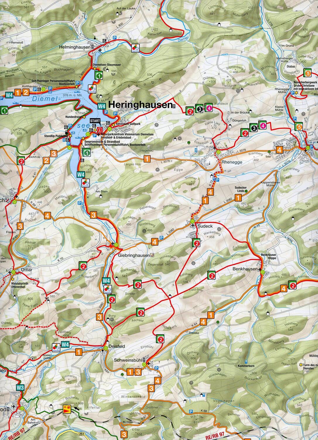 Bild: 9783866369375 | RaderlebnisPark Diemelsee & Bikewelt Willingen 1:38 000 | (Land-)Karte