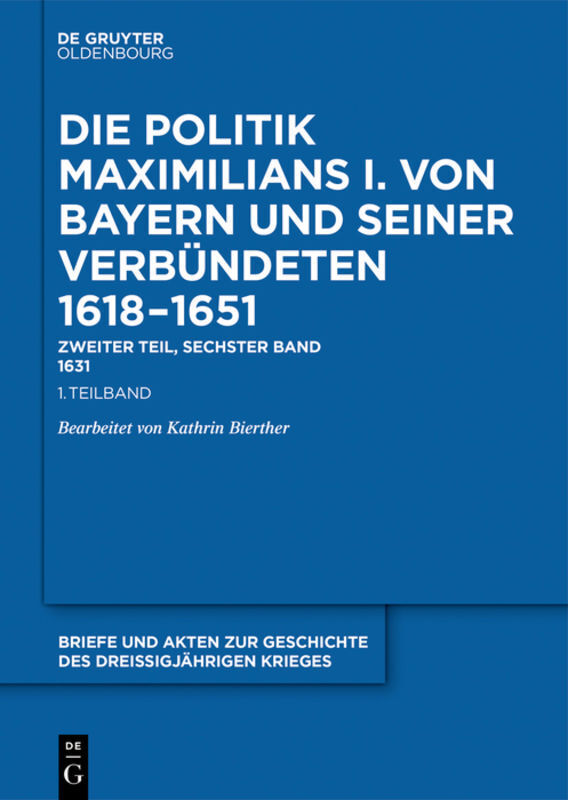 Cover: 9783486566239 | 1631, 2 Teile | Buch | LII | Deutsch | 2022 | Oldenbourg