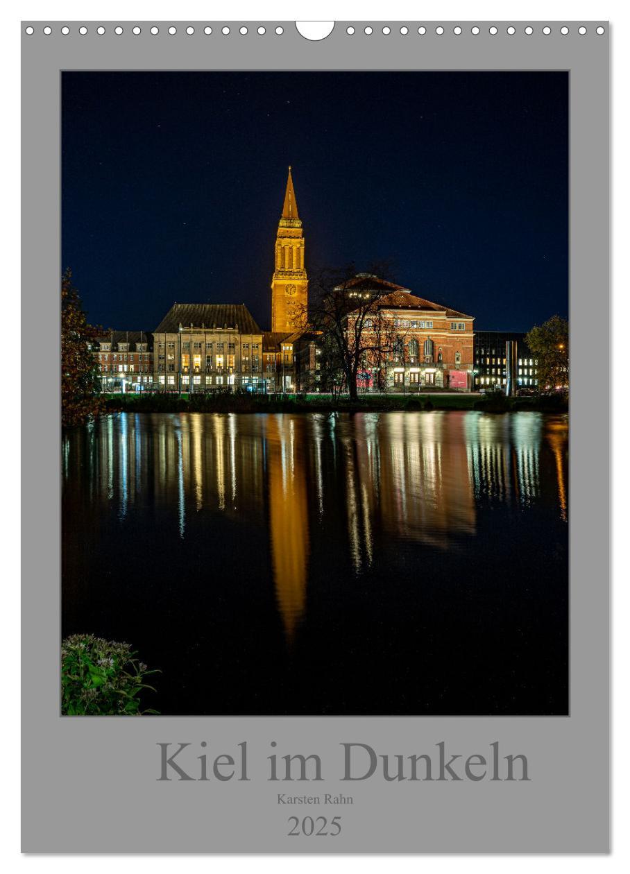 Cover: 9783435928699 | Kiel im Dunkeln. (Wandkalender 2025 DIN A3 hoch), CALVENDO...