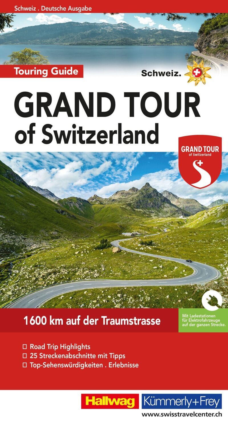 Cover: 9783828308336 | Hallwag Reiseführer Grand Tour of Switzerland Touring Guide,...