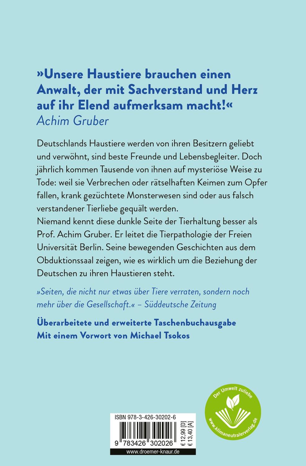 Rückseite: 9783426302026 | Das Kuscheltierdrama | Achim Gruber | Taschenbuch | 309 S. | Deutsch