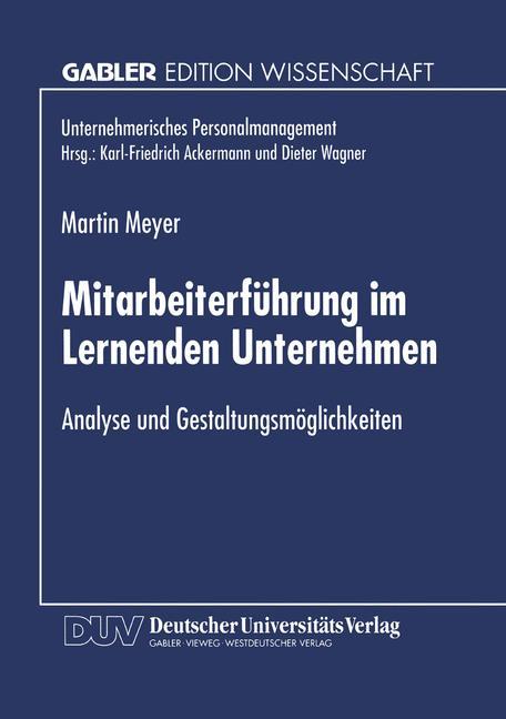 Cover: 9783824468409 | Mitarbeiterführung im Lernenden Unternehmen | Martin Meyer | Buch