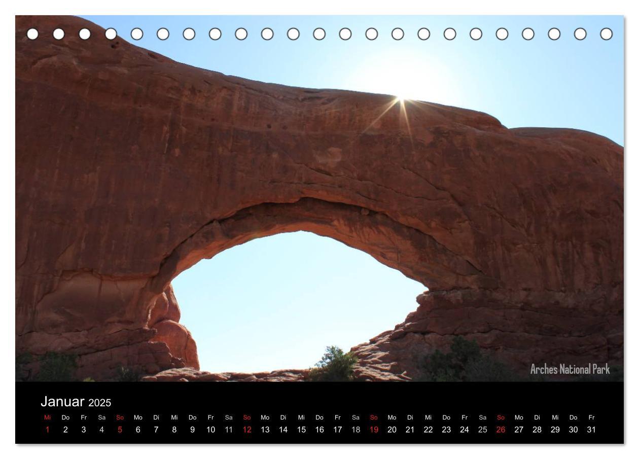 Bild: 9783435812981 | United States National Parks (Tischkalender 2025 DIN A5 quer),...