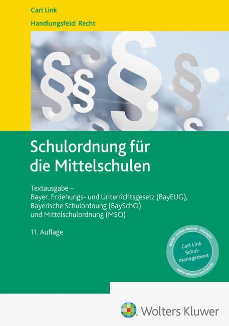 Cover: 9783556099780 | Schulordnung für die Mittelschulen | Taschenbuch | 188 S. | Deutsch