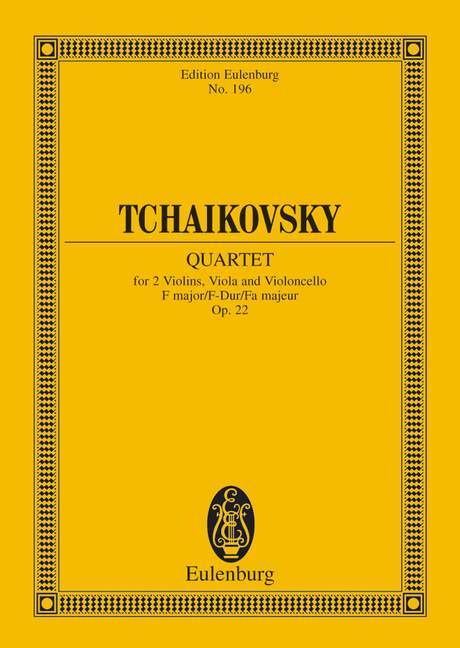 Cover: 9783795768065 | Streichquartett Nr. 2 F-Dur | Peter Iljitsch Tschaikowsky | Buch