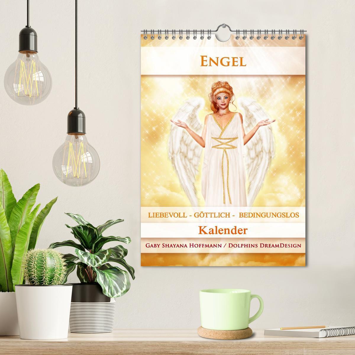 Bild: 9783457084045 | Engel - Kalender (Wandkalender 2025 DIN A4 hoch), CALVENDO...