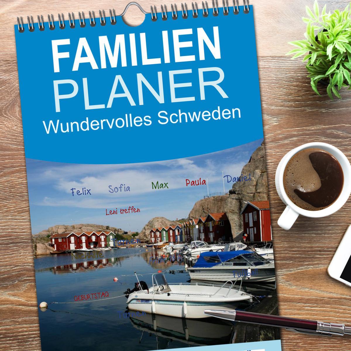 Bild: 9783457122563 | Familienplaner 2025 - Wundervolles Schweden mit 5 Spalten...