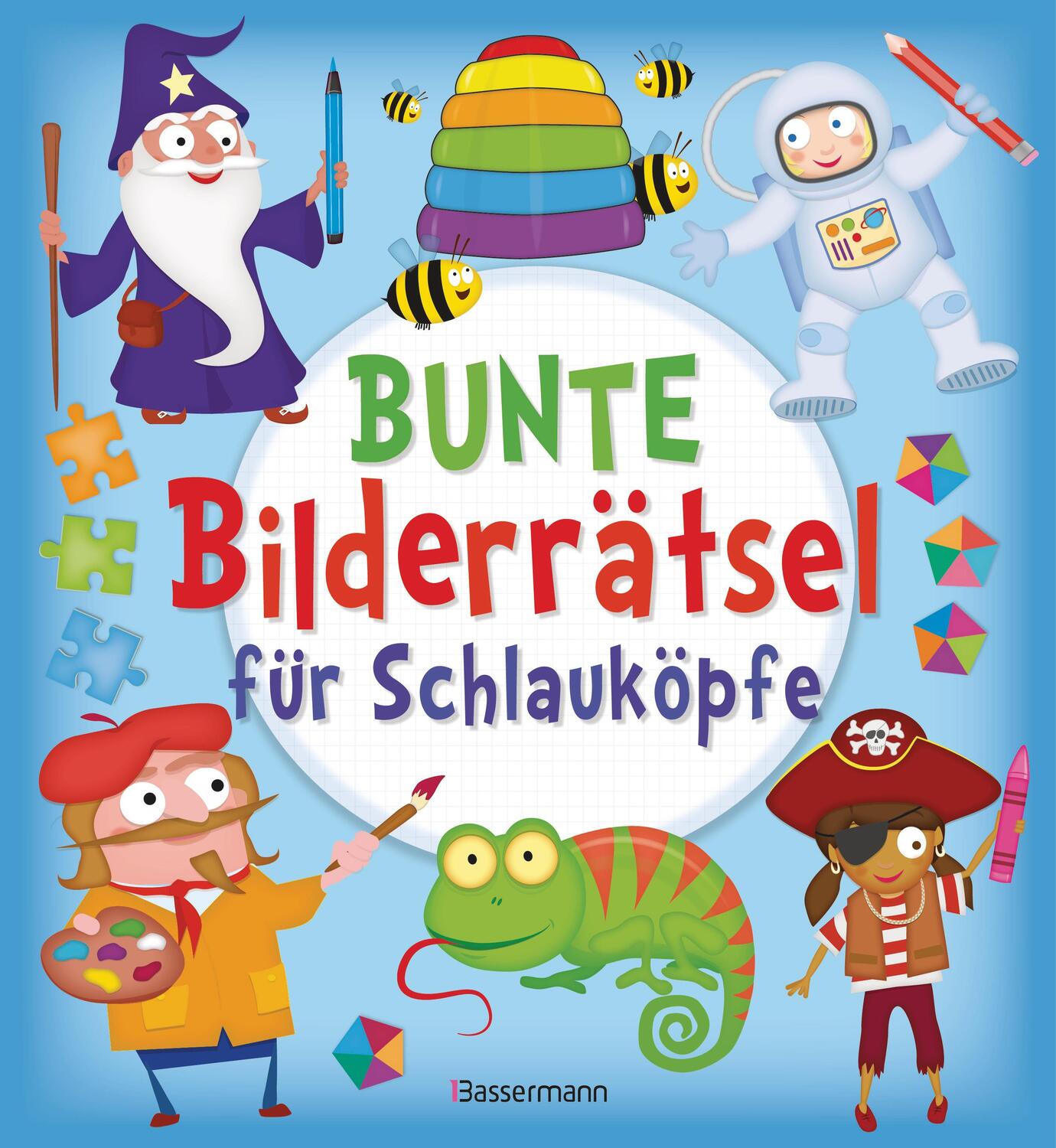 Cover: 9783809439981 | Bunte Bilderrätsel für Schlauköpfe. Labyrinthe, Suchbilder, Memory,...