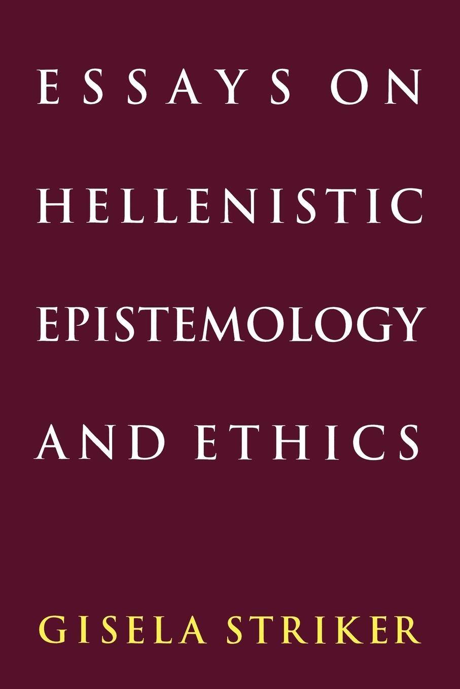 Cover: 9780521476416 | Essays on Hellenistic Epistemology and Ethics | Gisela Striker | Buch