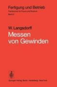 Cover: 9783540061113 | Messen von Gewinden | W. Langsdorff | Taschenbuch | Paperback | viii
