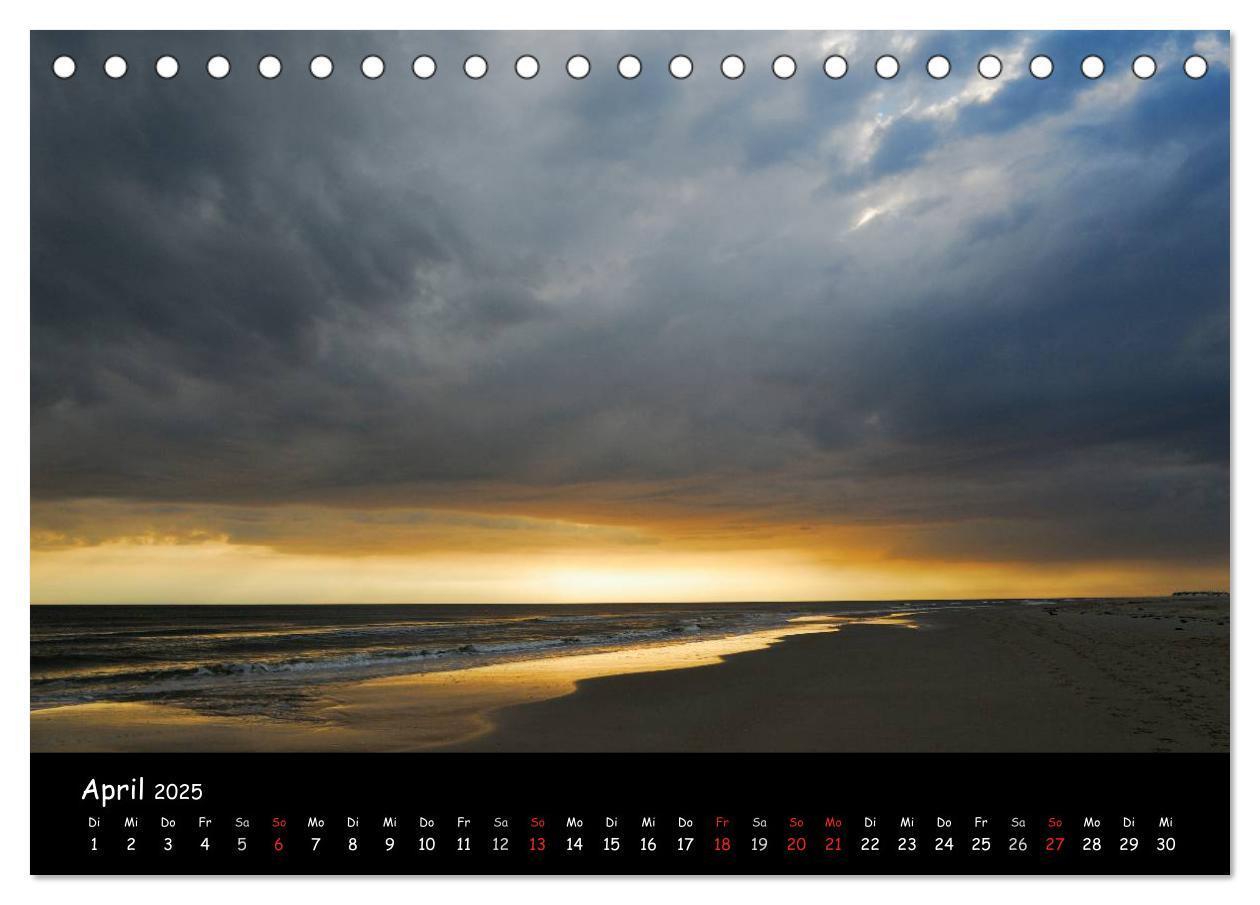 Bild: 9783435826377 | Amrum (Tischkalender 2025 DIN A5 quer), CALVENDO Monatskalender | 2025