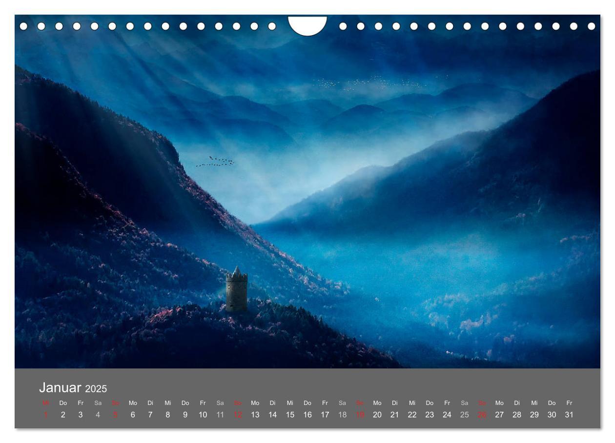 Bild: 9783435621156 | Zwielicht - Fantasylandschaften (Wandkalender 2025 DIN A4 quer),...