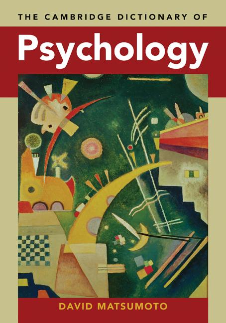 Cover: 9780521671002 | The Cambridge Dictionary of Psychology | David Matsumoto | Taschenbuch