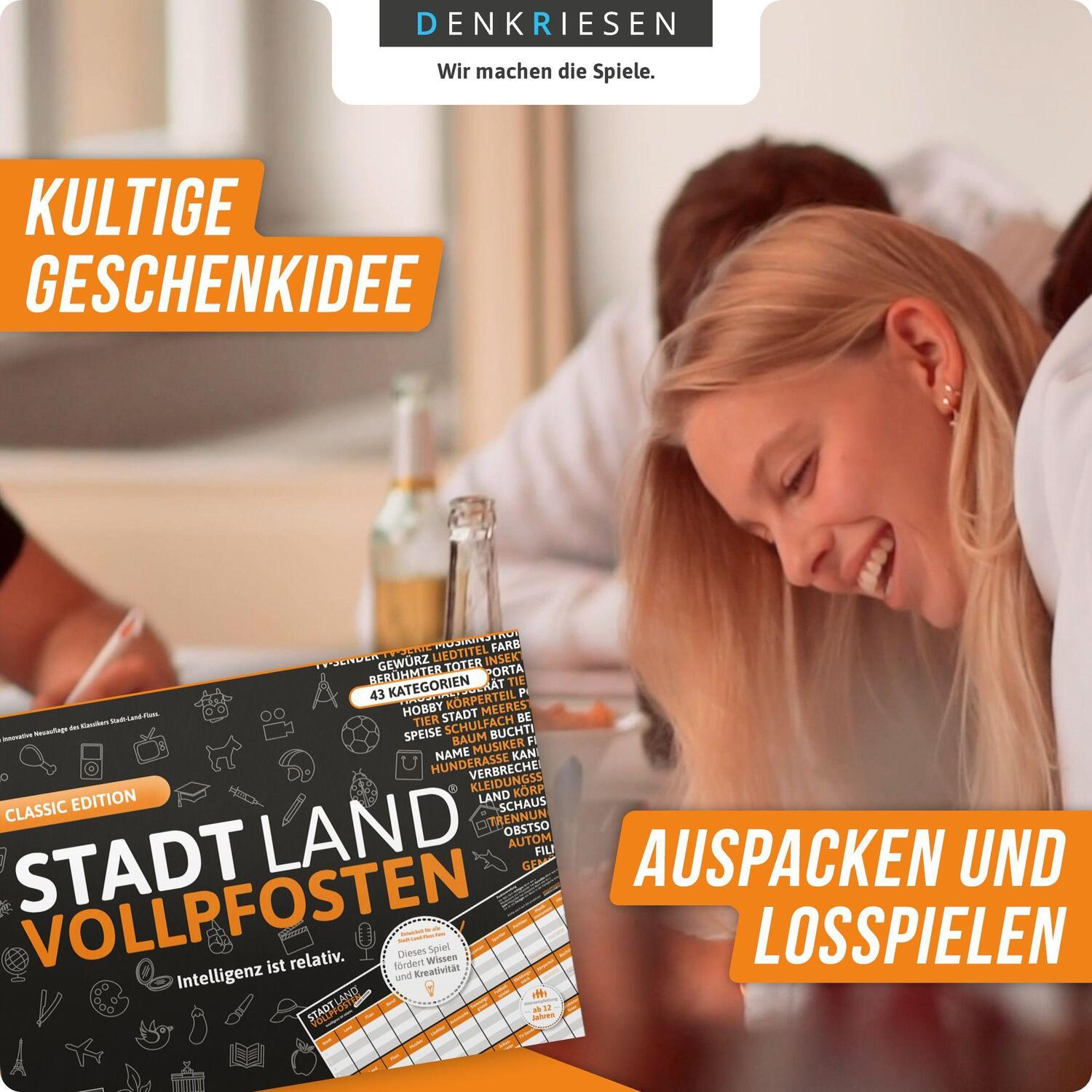 Bild: 658551408082 | STADT LAND VOLLPFOSTEN® - CLASSIC EDITION - "Intelligenz ist relativ"