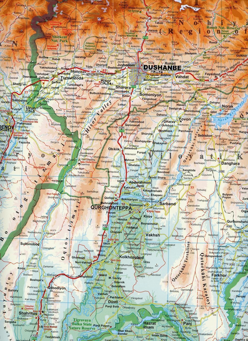 Bild: 9786155010163 | Tajikistan Geographical Map 1 : 650 000 | (Land-)Karte | Gizi Map