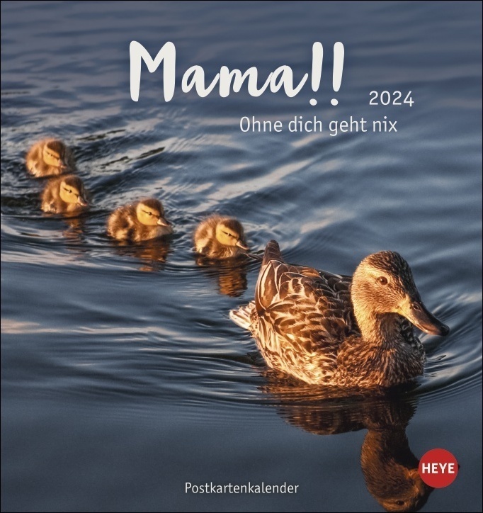 Cover: 9783756403677 | Mama! Postkartenkalender 2024. Entzückende Tier-Mütter und ihre...