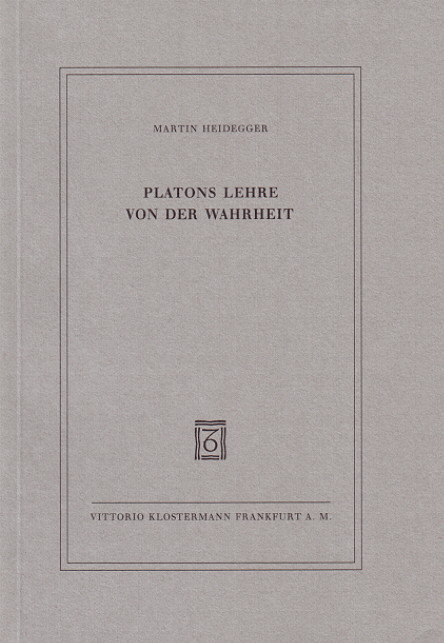 Cover: 9783465029182 | Platons Lehre von der Wahrheit | Martin Heidegger | Taschenbuch | 1997