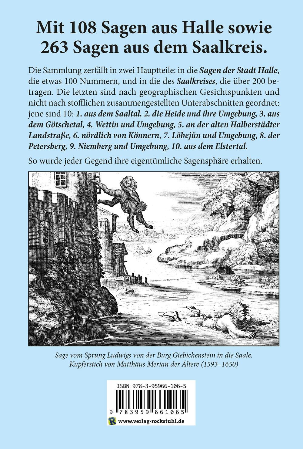 Rückseite: 9783959661065 | Die Sagen der Stadt Halle und des Saalkreises | Schultze-Gallera