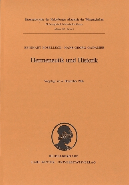 Cover: 9783825339326 | Hermeneutik und Historik | Vorgelegt am 6. Dezember 1986 | Taschenbuch