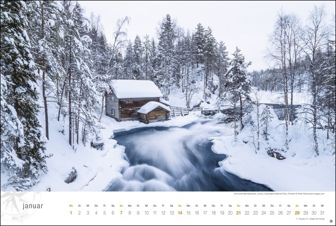 Bild: 9783756400935 | Skandinavien Globetrotter Kalender 2024. Stille Wasser, rote...