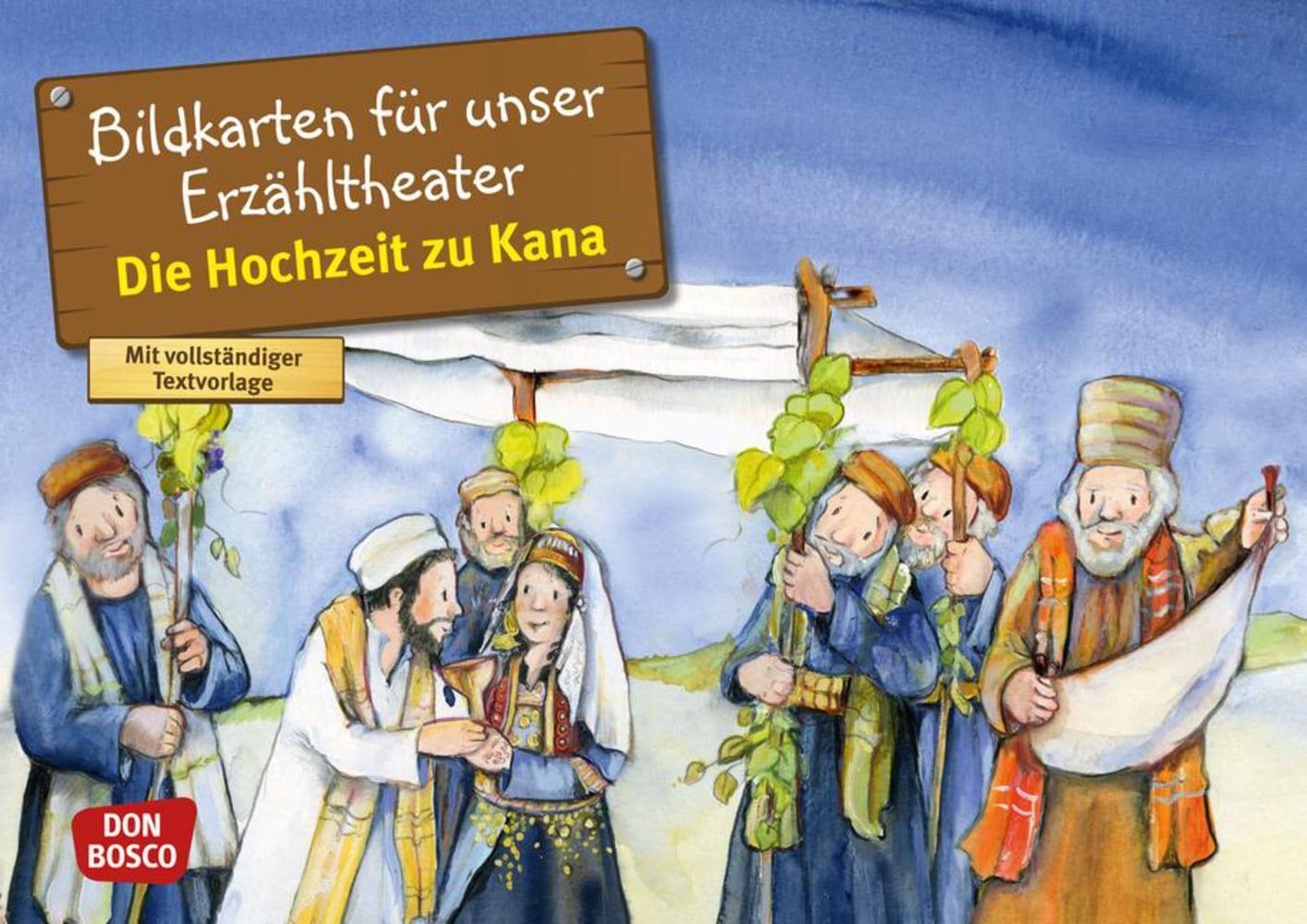 Cover: 4260179513107 | Die Hochzeit zu Kana. Kamishibai Bildkartenset. | Martina Groß | Box