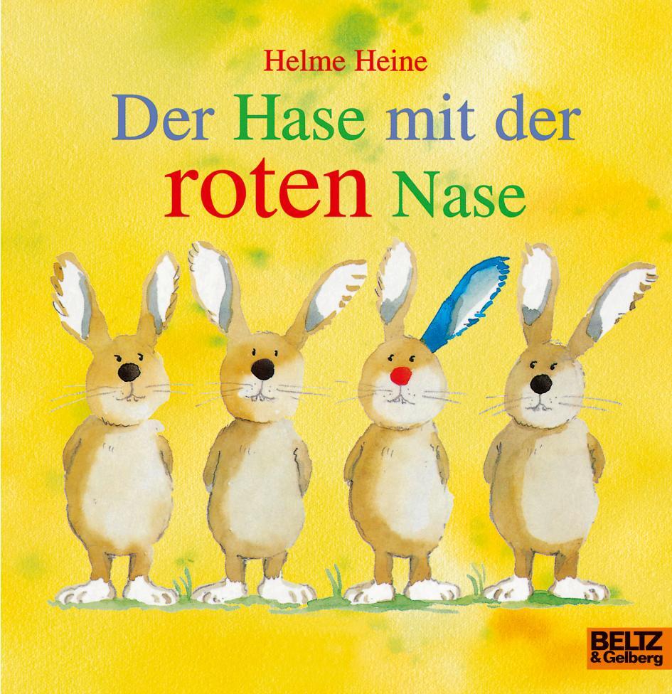 Cover: 9783407770066 | Der Hase mit der roten Nase | Vierfarbiges Papp-Bilderbuch | Heine