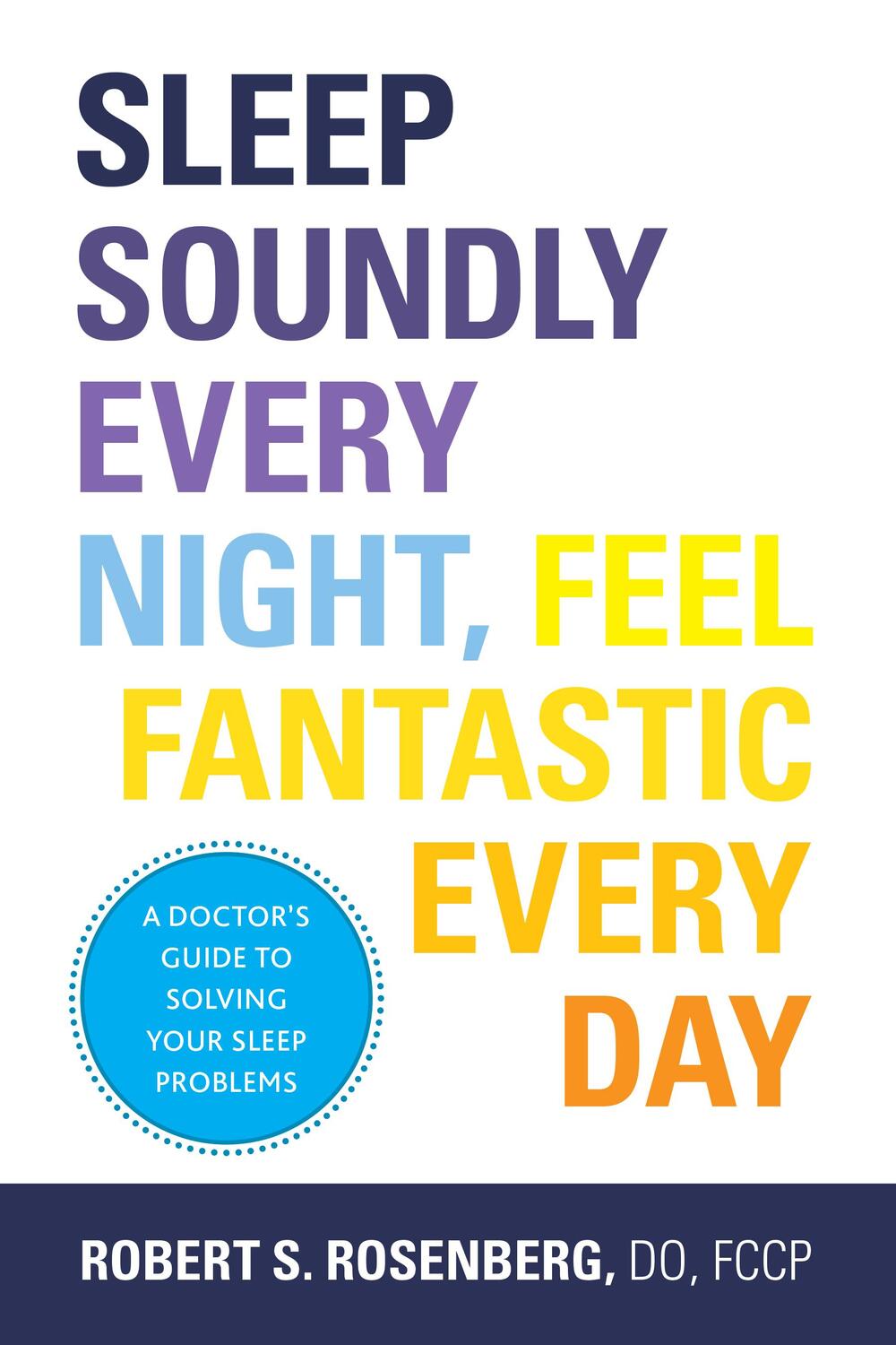 Cover: 9781936303724 | Sleep Soundly Every Night, Feel Fantastic Every Day | Robert Rosenberg
