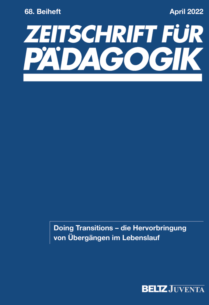 Cover: 9783779970309 | Zeitschrift für Pädagogik 68. Beiheft 2022 | Sabine Andresen (u. a.)
