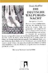 Cover: 9783924652074 | Die deutsche Walpurgisnacht | Dosio Koffler (u. a.) | Deutsch | 1987