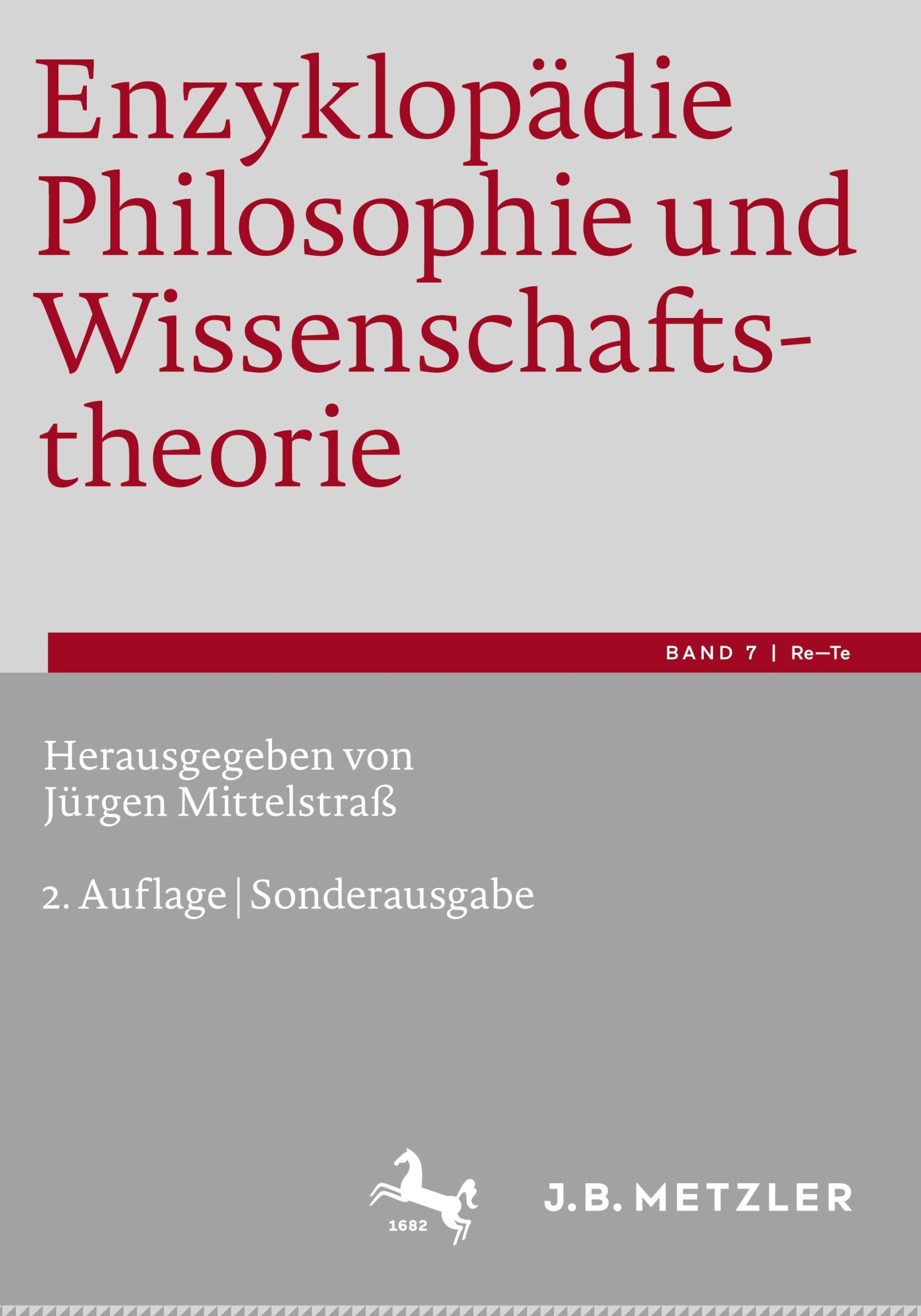 Cover: 9783662677711 | Enzyklopädie Philosophie und Wissenschaftstheorie | Bd. 7: Re-Te | xxi