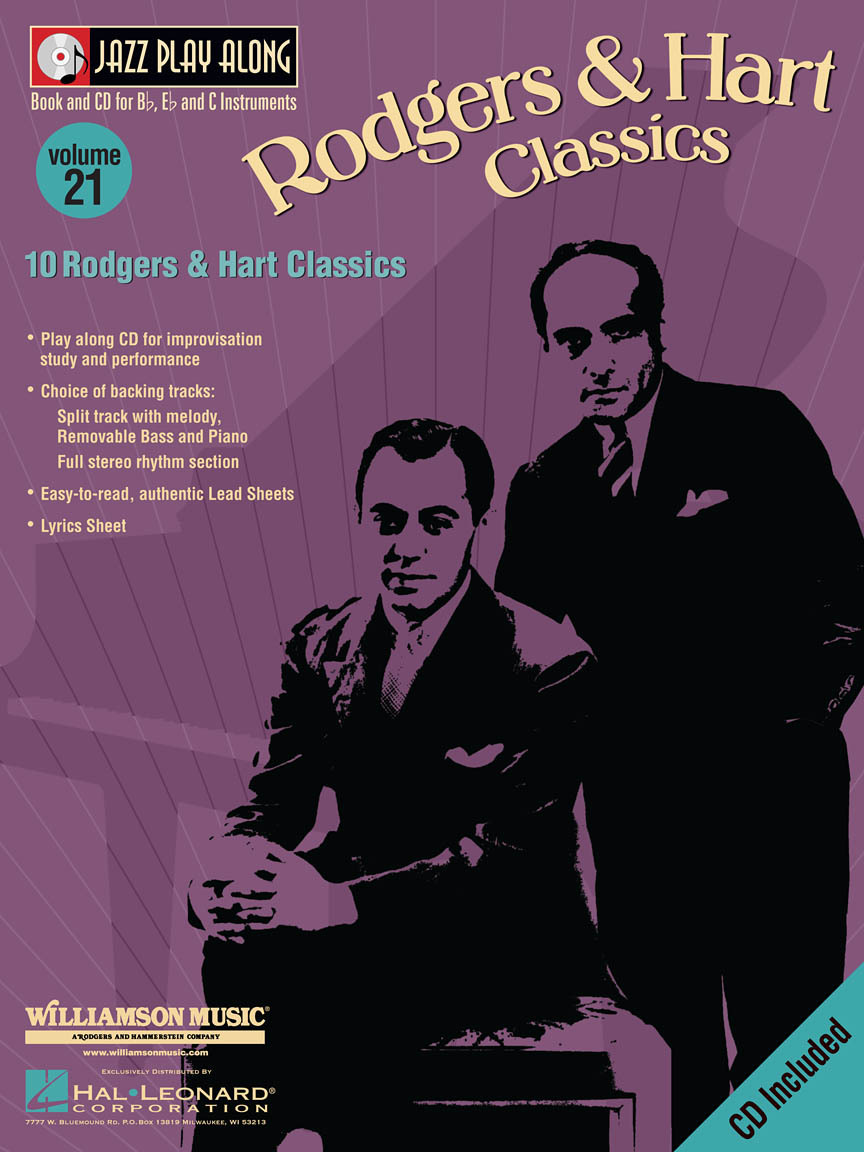 Cover: 73999748833 | Rodgers &amp; Hart Classics | Jazz Play-Along Volume 21 | Rodgers | 2003